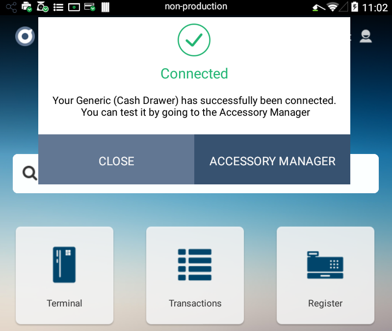 Accessory Manager Notification
